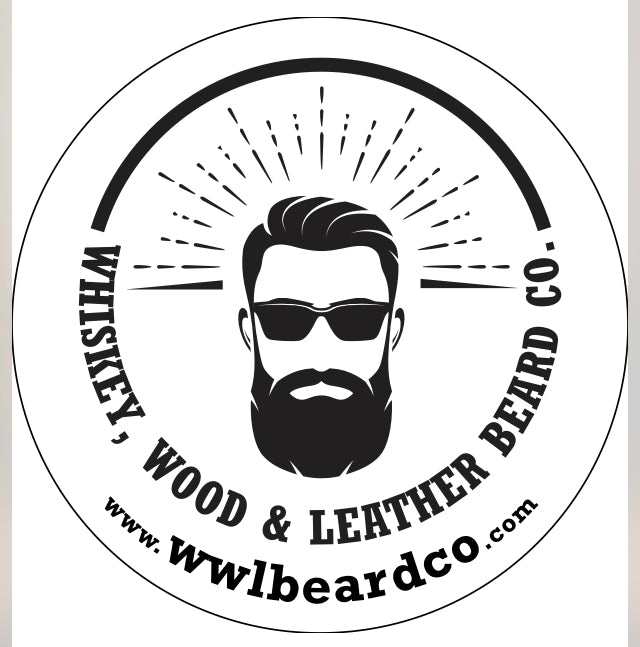 WW&L Beard Co Sticker, 5-inch all-weather beard pride decal.