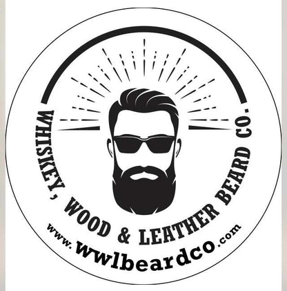 WW&L Beard Co Sticker, 5-inch all-weather beard pride decal.