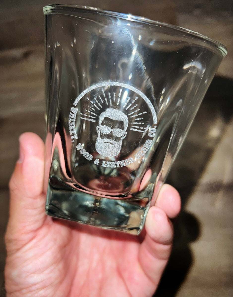 Bourbon Whiskey faceted glass 12 oz. - MENLL