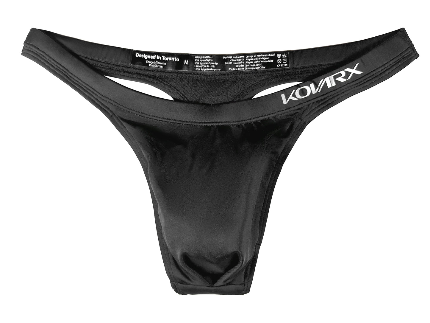 Shorts - Adonis Swim Thong - Black KovarX