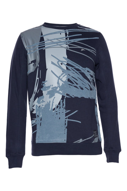 A.Tiziano Apparel - A.Tiziano Iliya | Printed Fleece Crewneck - Premium Quality - Premium Quality