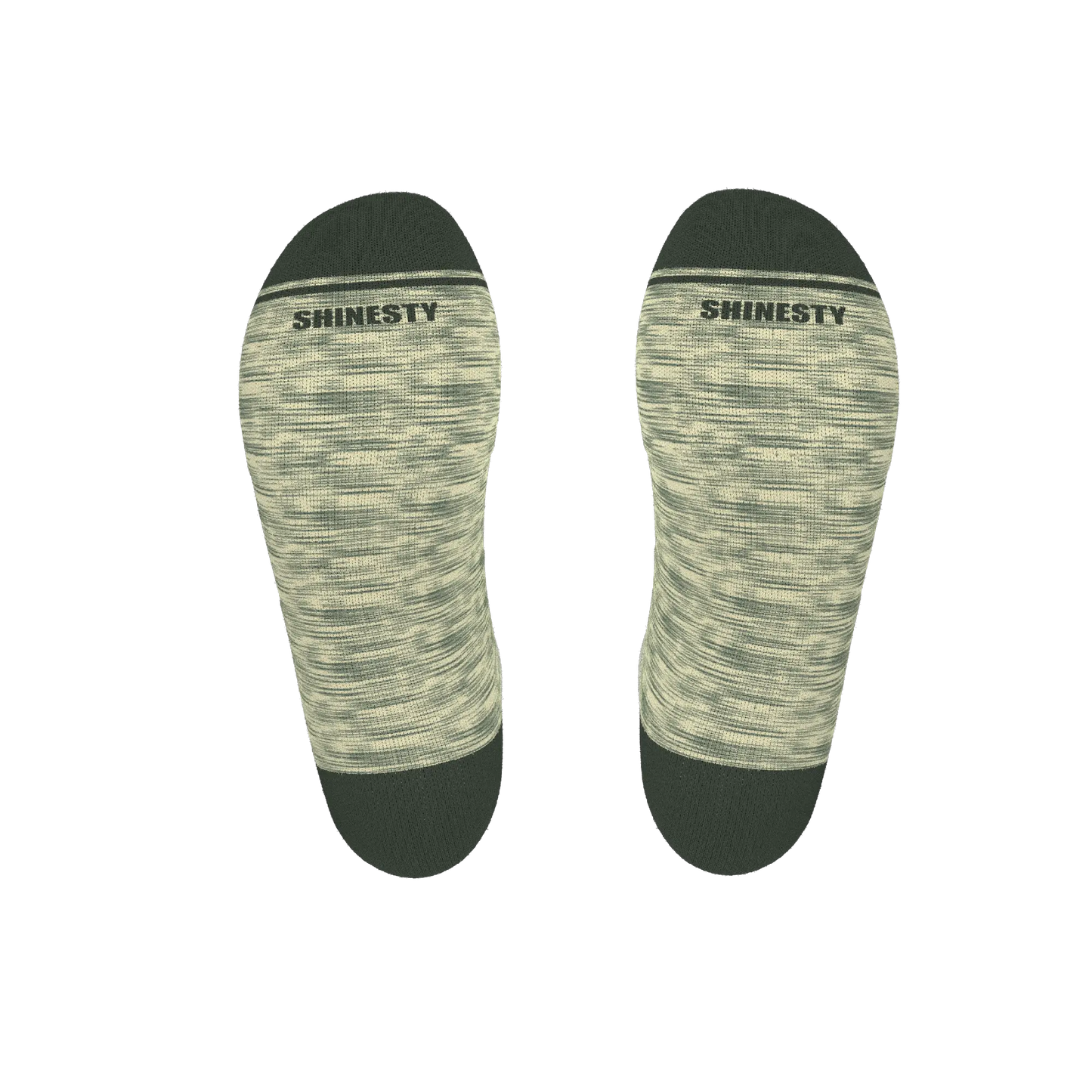 The Illusion | Green Pattern Heel Hammock™ Ankle Socks - MENLL