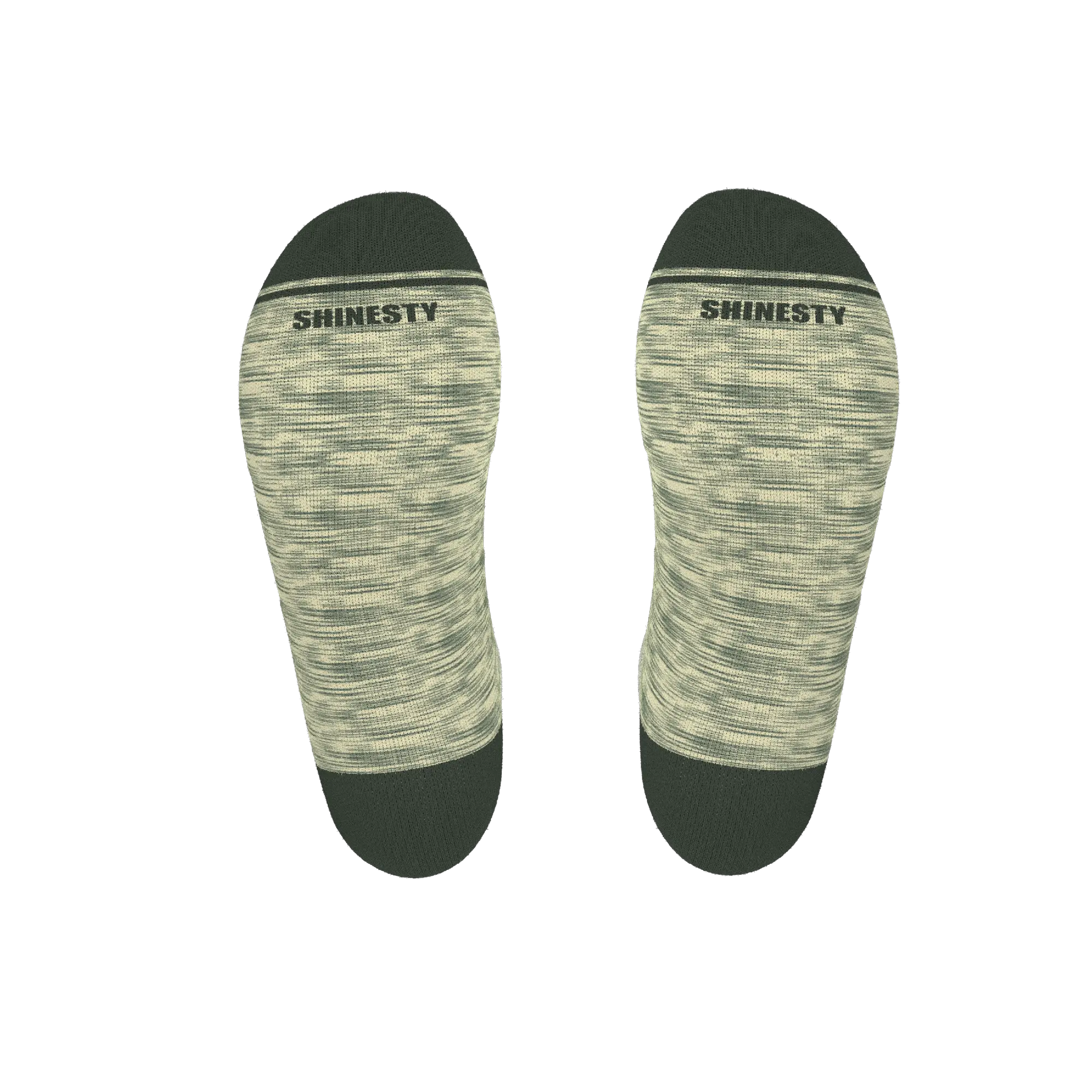 The Illusion | Green Pattern Heel Hammock™ Ankle Socks - MENLL
