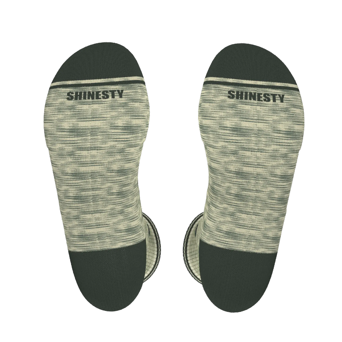 The Illusion | Green Pattern Heel Hammock™ Crew Socks - MENLL