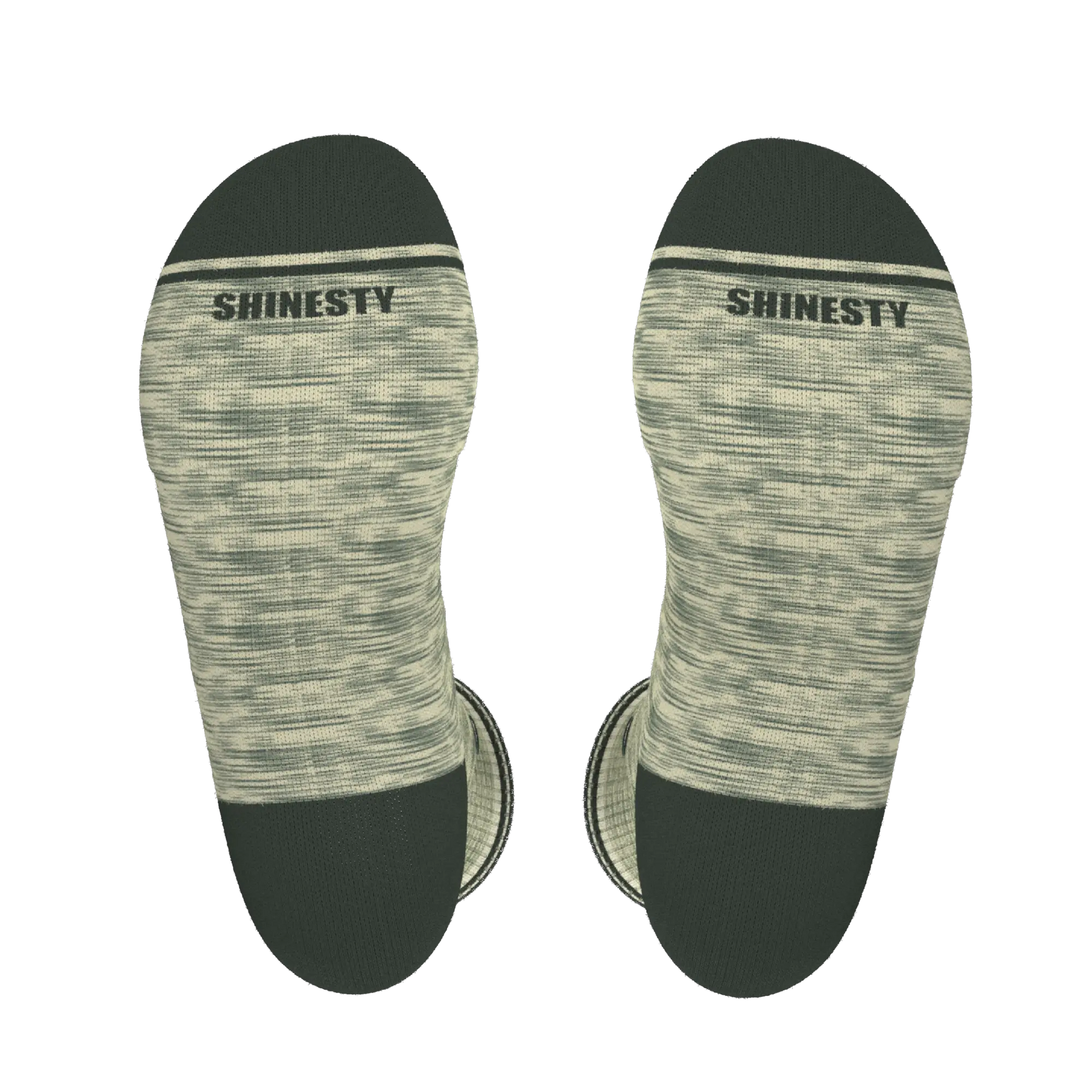 The Illusion | Green Pattern Heel Hammock™ Crew Socks - MENLL