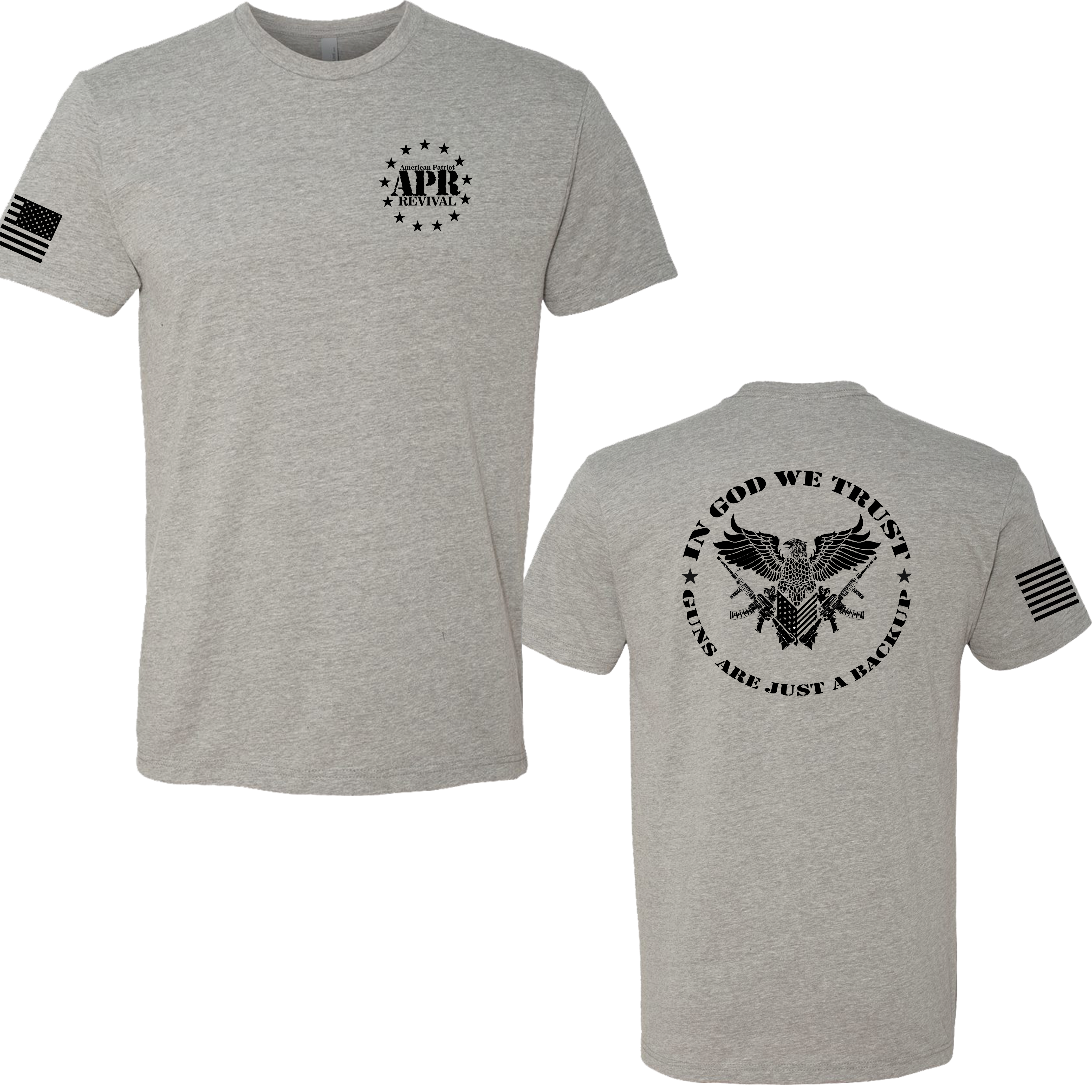 T-Shirts - In God We Trust, Guns are... American Patriot Revival
