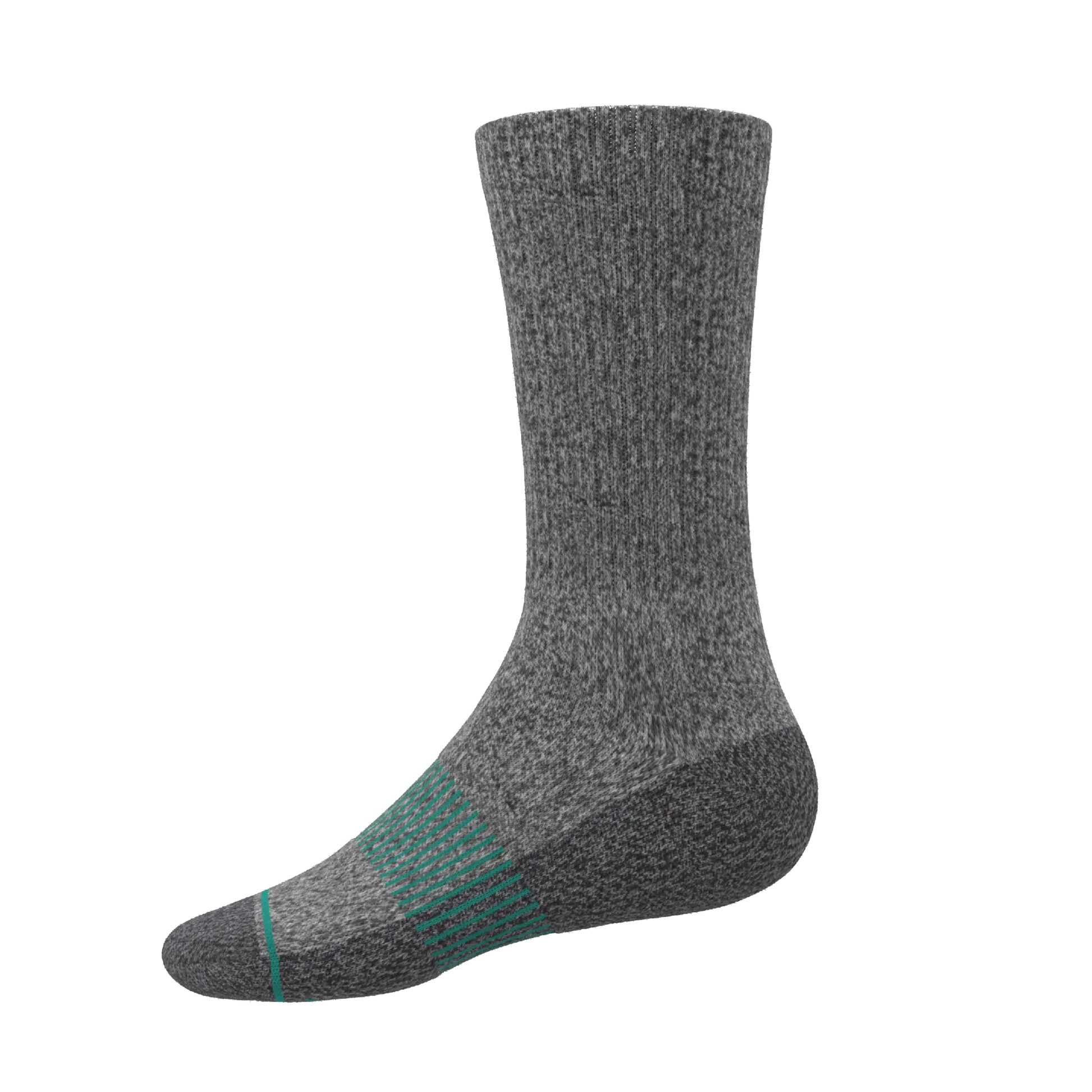 The Intramural Champ | Gray Stay Weird Heel Hammock™ Crew Socks - MENLL