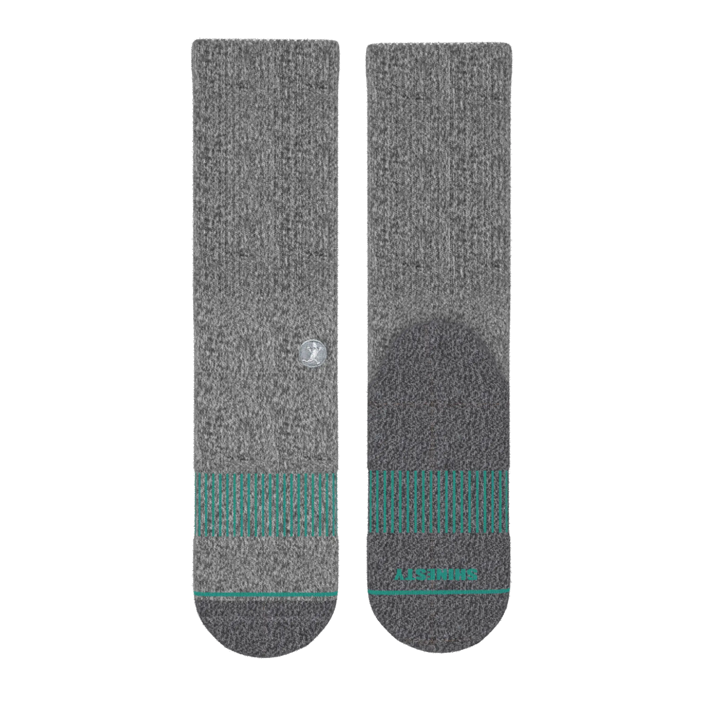 The Intramural Champ | Gray Stay Weird Heel Hammock™ Crew Socks - MENLL