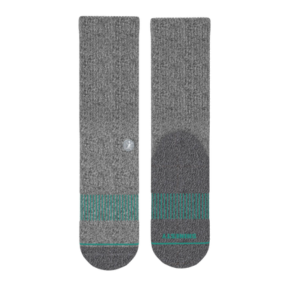 The Intramural Champ | Gray Stay Weird Heel Hammock™ Crew Socks - MENLL