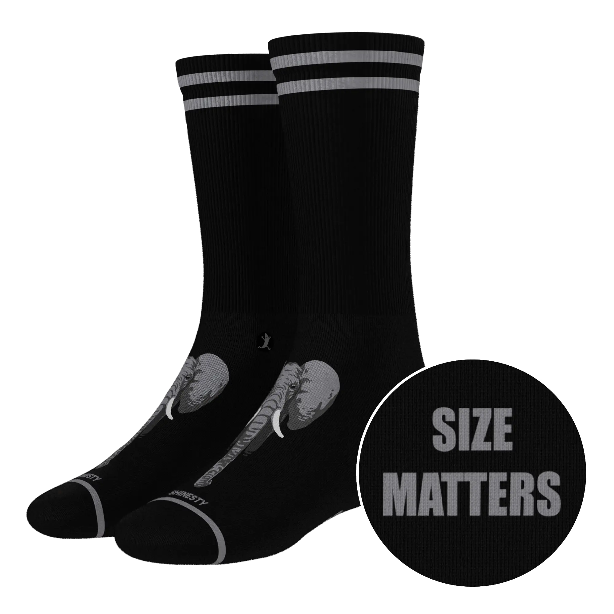 The Junk In The Trunk | Elephant Heel Hammock™ Crew Socks Shinesty