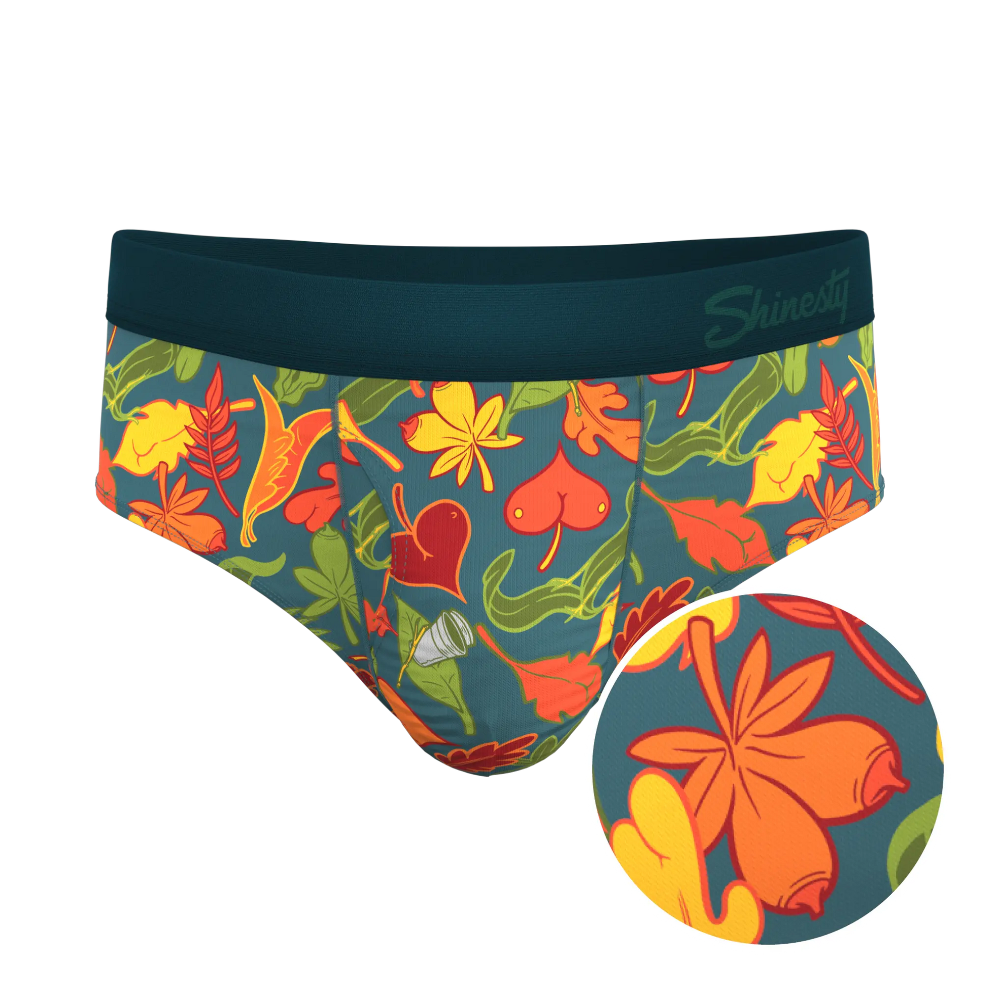 The Leaf Peeps | Naughty Leaves Ball Hammock® Pouch Underwear Briefs Shinesty