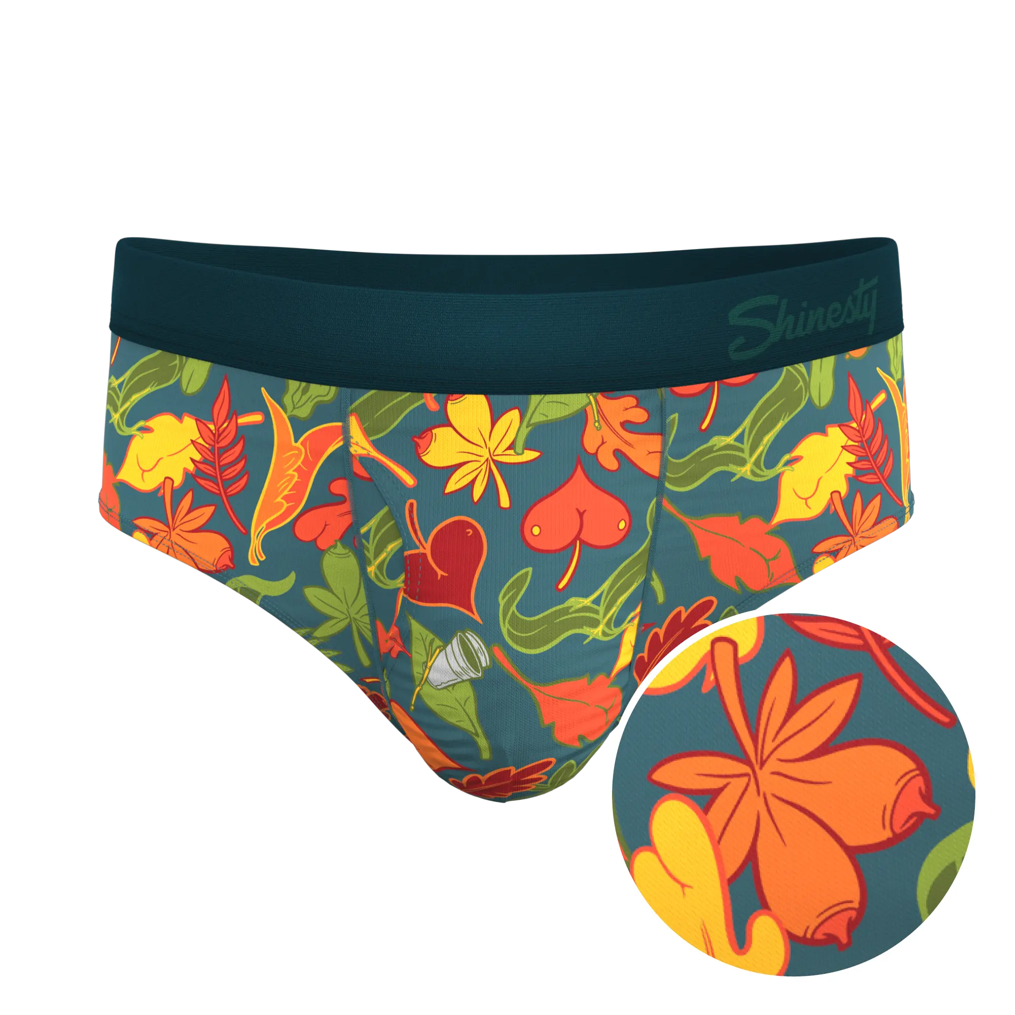 The Leaf Peeps | Naughty Leaves Ball Hammock® Pouch Underwear Briefs Shinesty