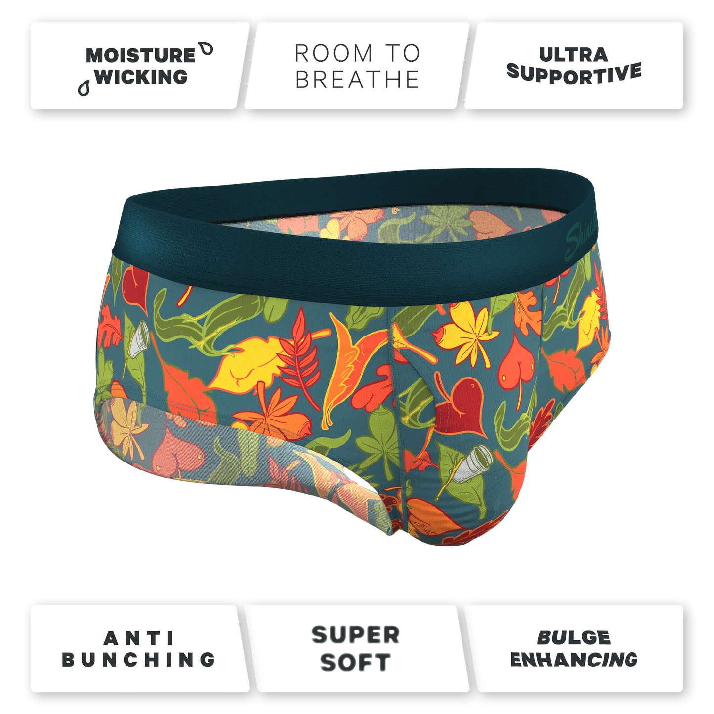 The Leaf Peeps | Naughty Leaves Ball Hammock® Pouch Underwear Briefs Shinesty