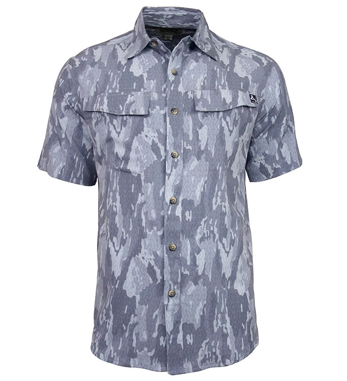 Men's Geo Camo UV Vented Fishing Shirt Hook & Tackle
