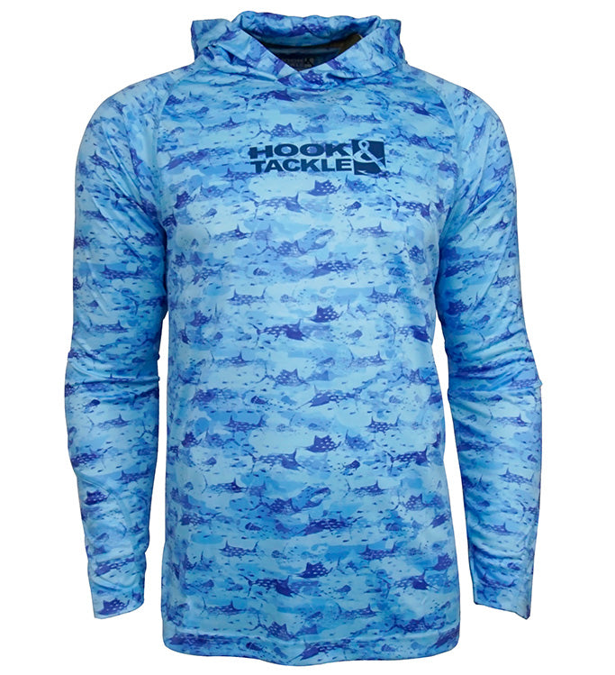 Men's Billfish Camo UV Fishing Hoodie Hook & Tackle