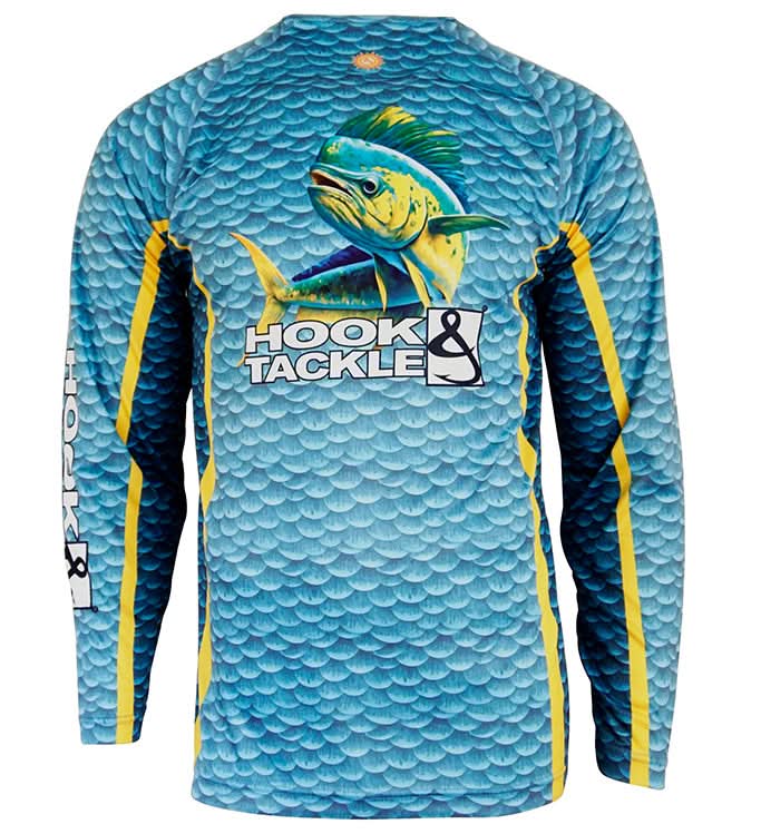 Intimates - Men's Mahi Scales L/S UV Fishing Shirt Hook & Tackle