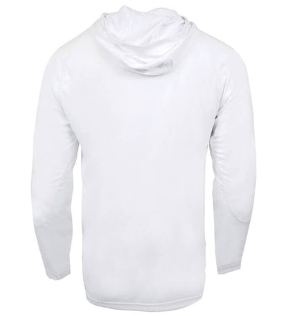 Detail of Hook & Tackle Seamount L/S UV Fishing Hoodie fabric, showcasing the quality UV sun protection material.