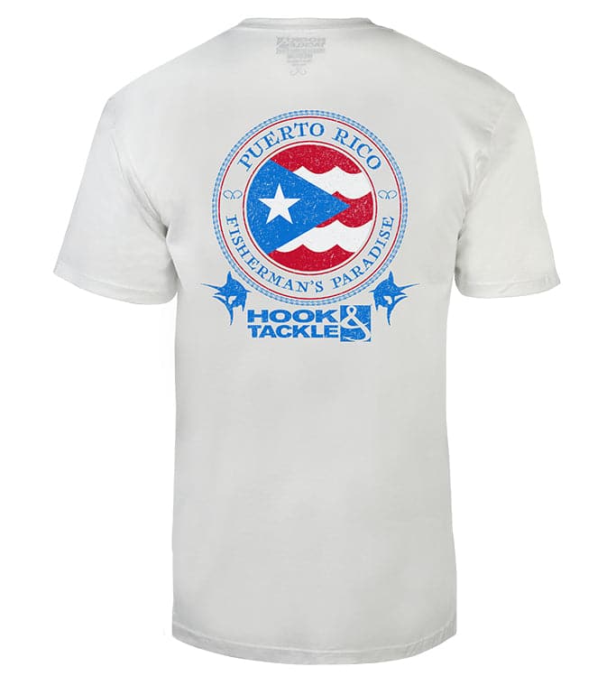 T-Shirts - Men's H&T Puerto Rico Flag Premium T-Shirt Hook & Tackle