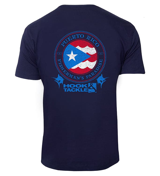 T-Shirts - Men's H&T Puerto Rico Flag Premium T-Shirt Hook & Tackle