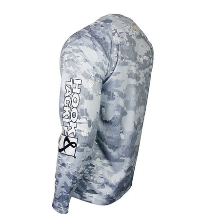 Men's Fractal Camo L/S UV Fishing Shirt