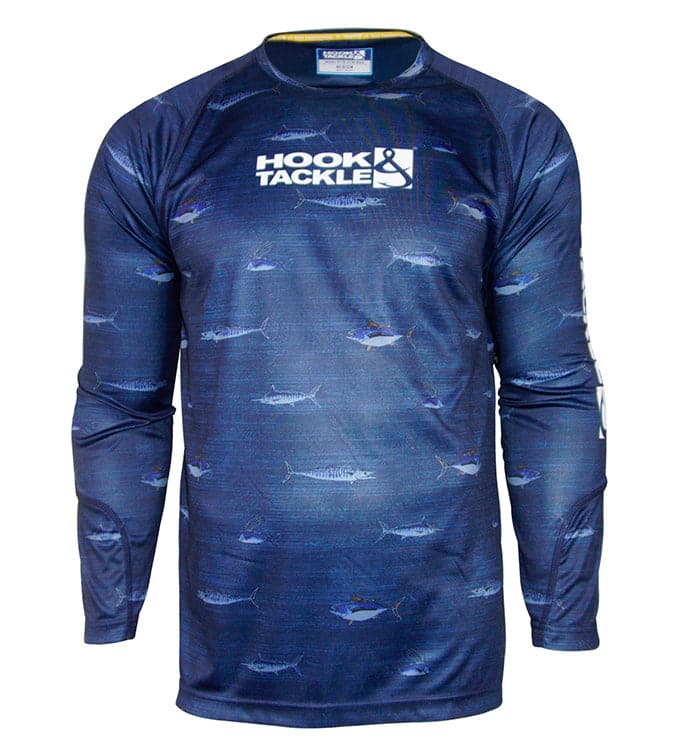 Men's Offshore Fish L/S UV Fishing Shirt Hook & Tackle