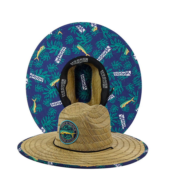 Mahi Mahi Tropics Straw Hat Hook & Tackle