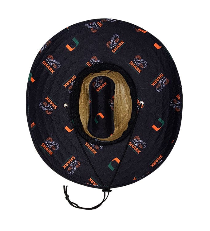 Accessories - University of Miami Shark Research Straw Hat Hook & Tackle