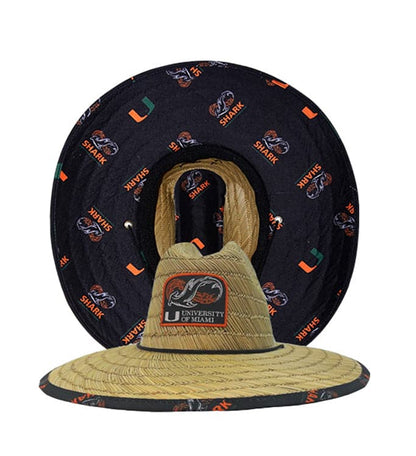 Accessories - University of Miami Shark Research Straw Hat Hook & Tackle