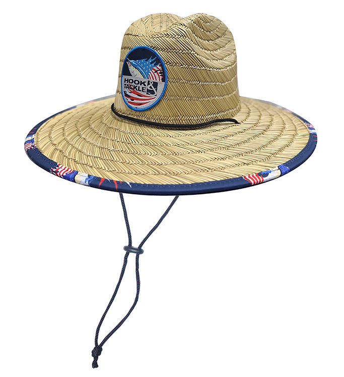 Accessories - Sails & Stripes Straw Hat Hook & Tackle
