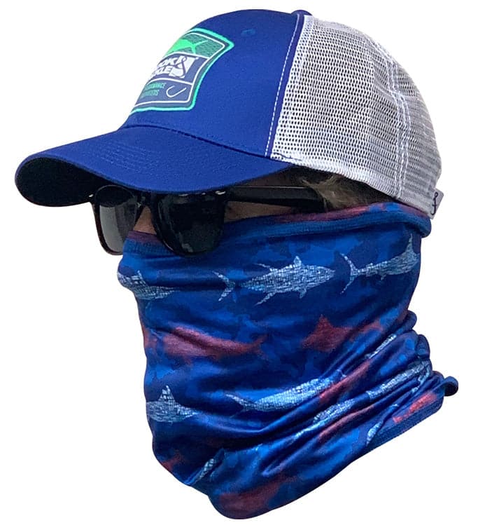 Activewear - Fish & Stripes Face & Neck Gaiter Hook & Tackle
