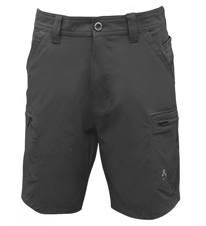 Men's Ripstop Driftwood 4-Way Stretch Fishing Short Hook & Tackle