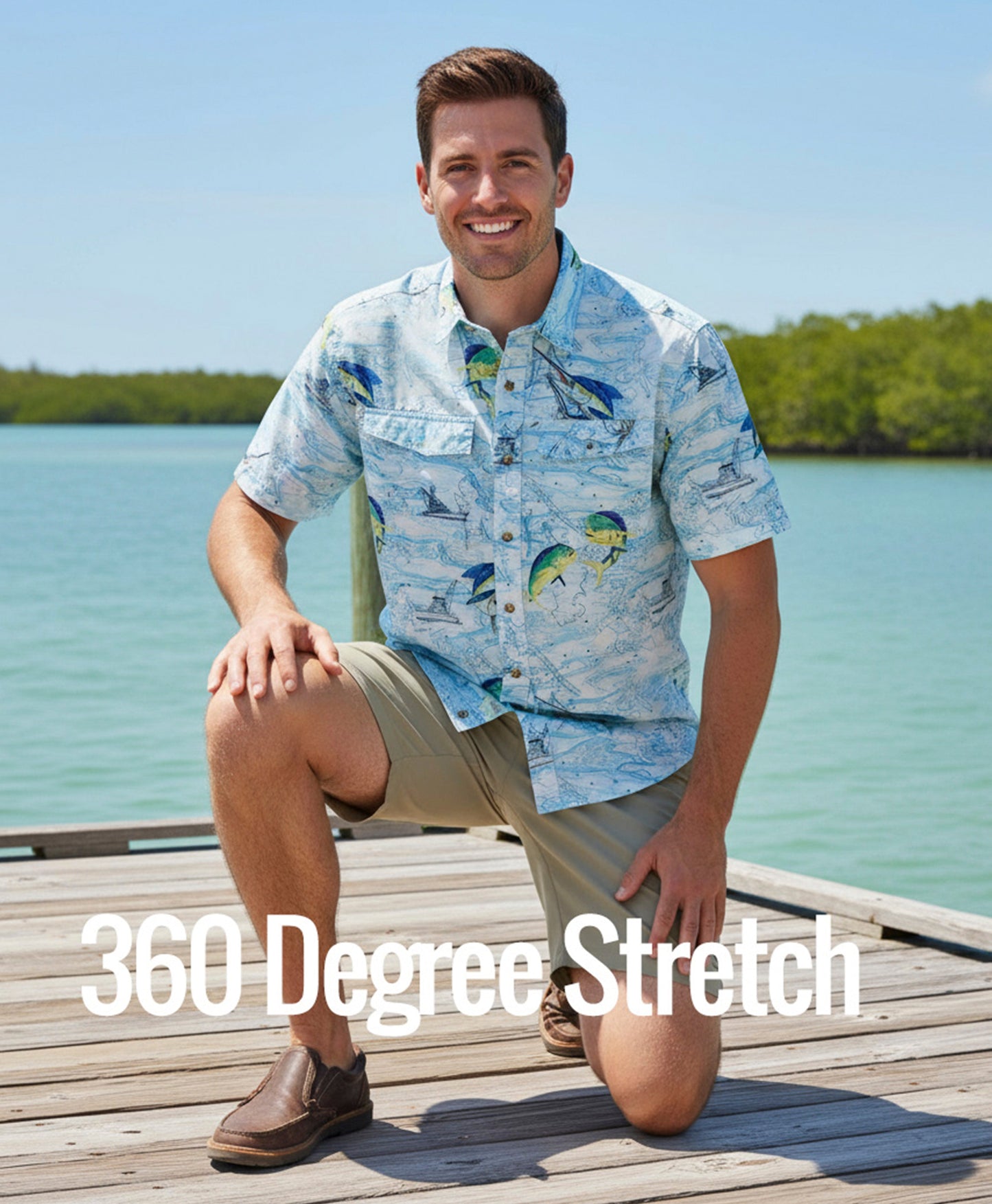 Men's Hi-Tide Hybrid 360 Degree Stretch Short Hook & Tackle