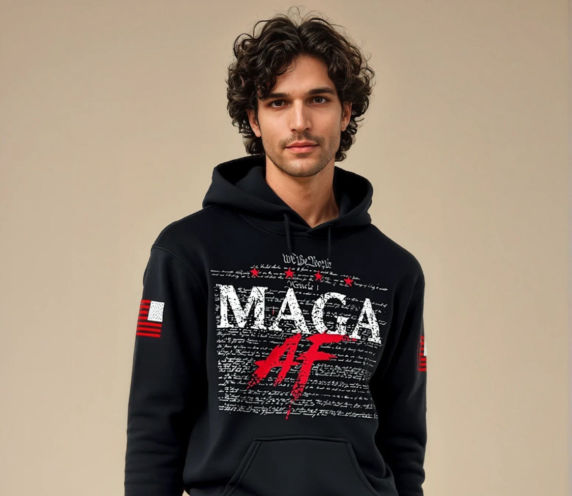 Jackets - MAGA AF Hoodie D.O.G.E SWAG