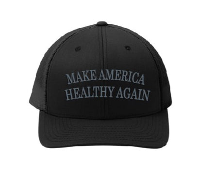 Hats - FLEX-FIT - Make AMERICA Healthy Again Black Hat D.O.G.E SWAG