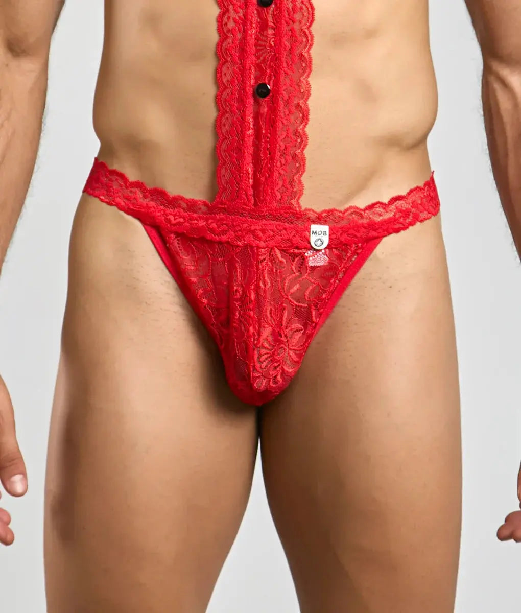 MOB Tuxedo Lace Thong Malebasics