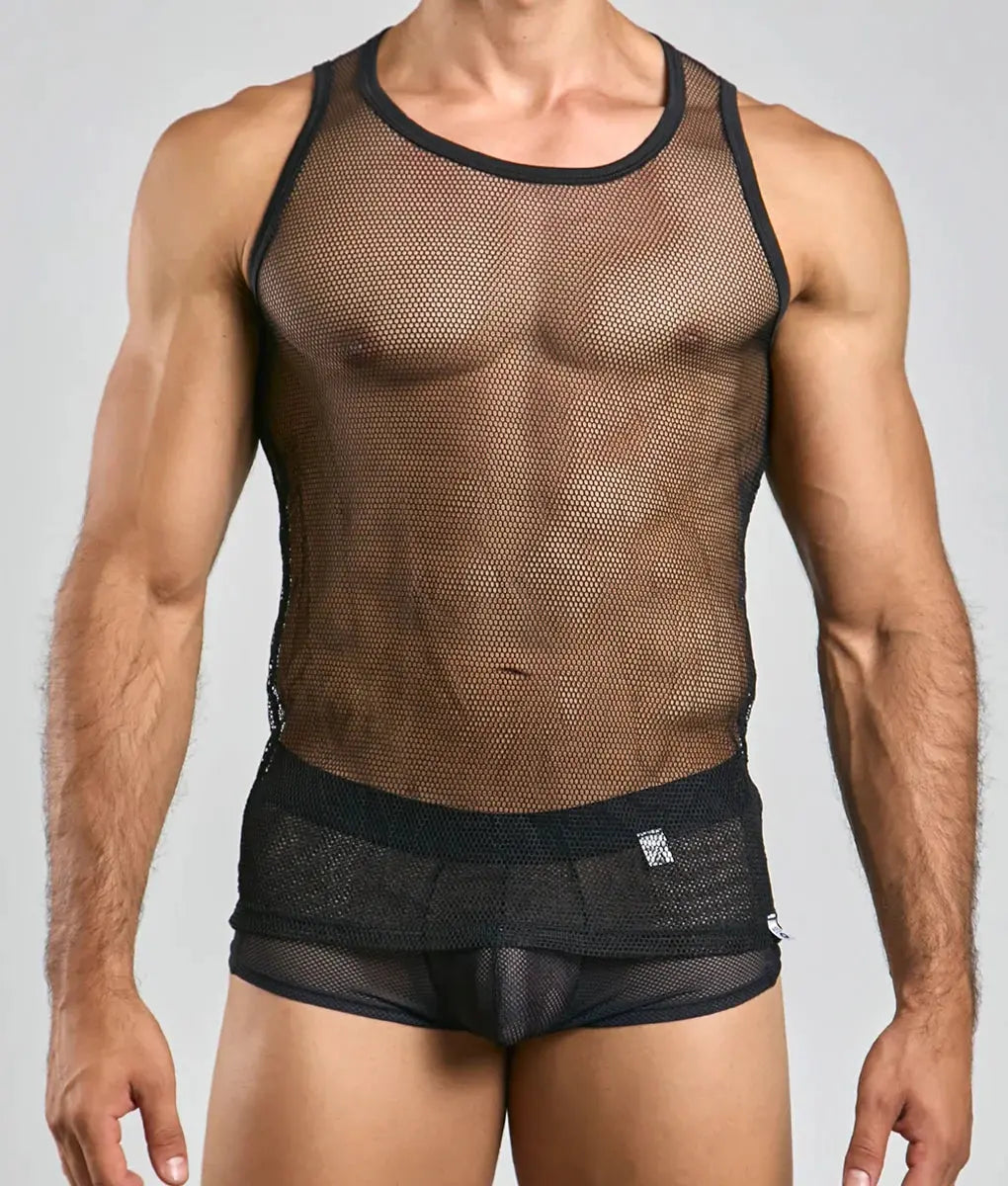 MOB Fishnet Tanktop Malebasics