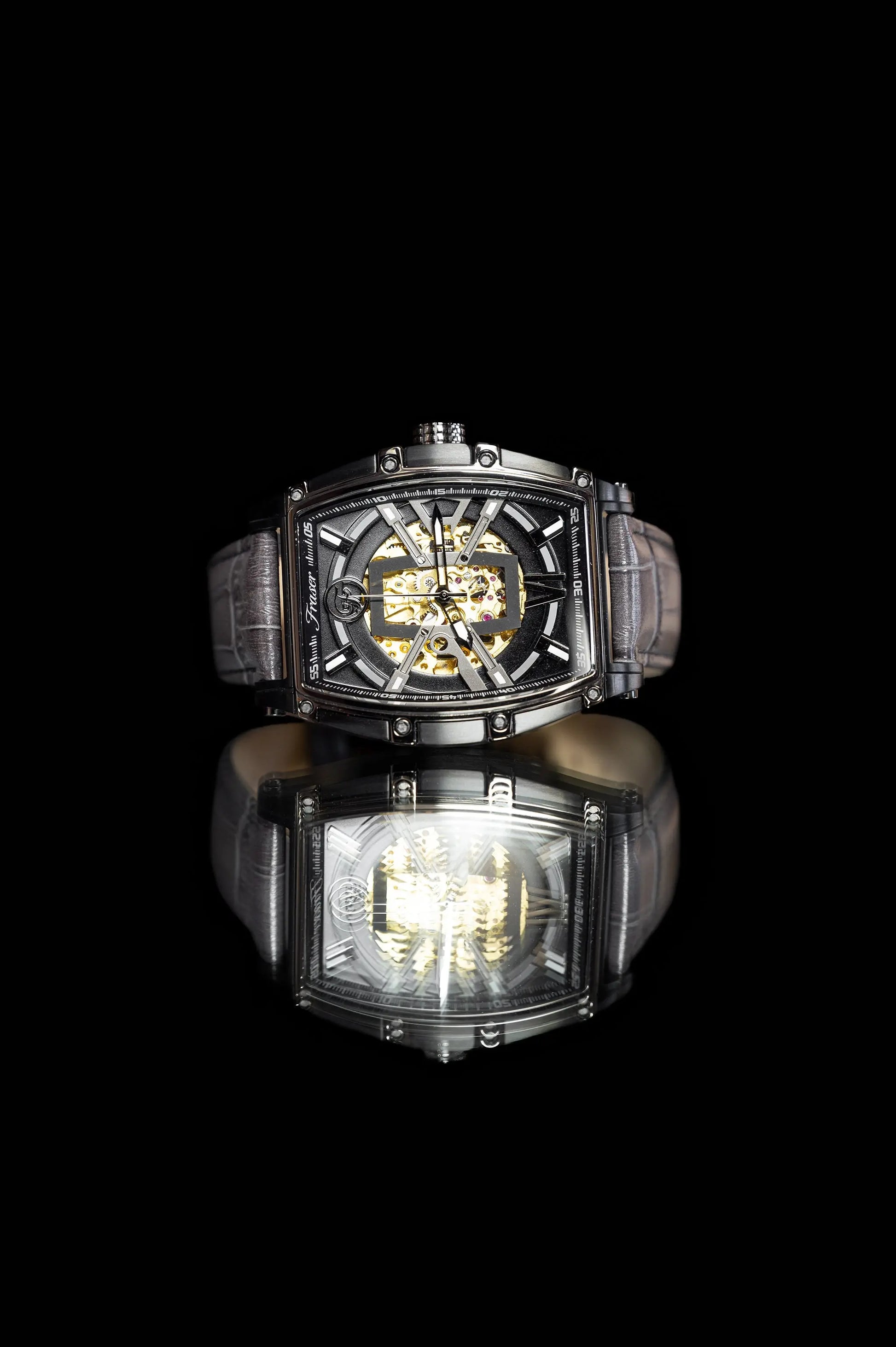Fraser And Co The Visionary Titanium Skeletonized Automatic Timepiece - MENLL