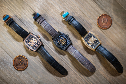 Fraser And Co The Visionary Titanium Skeletonized Automatic Timepiece - MENLL
