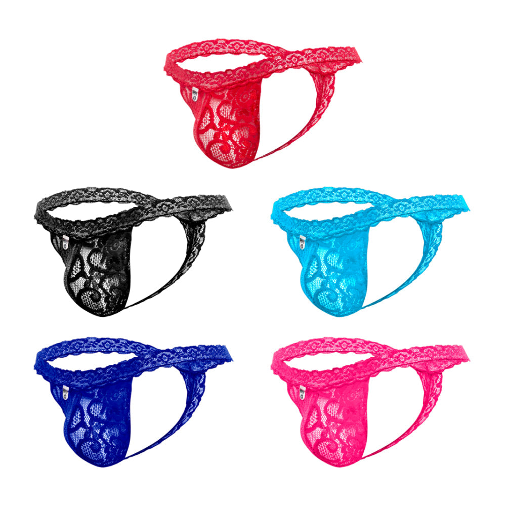 MOB Men's Lace Waist Thong Malebasics