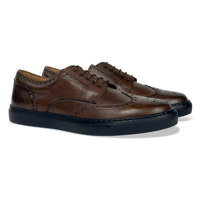 Men's Don Giovanni Wingtips - Brown by MOCALMO
