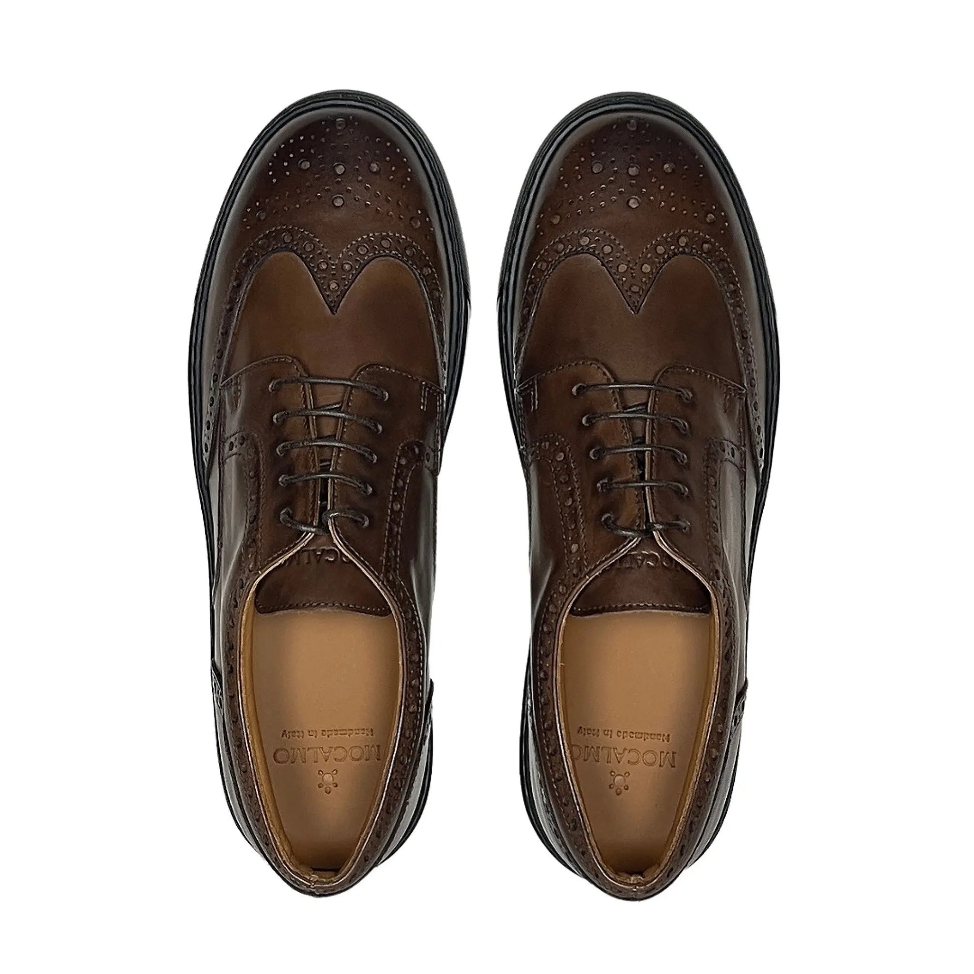 Men's Don Giovanni Wingtips - Brown by MOCALMO
