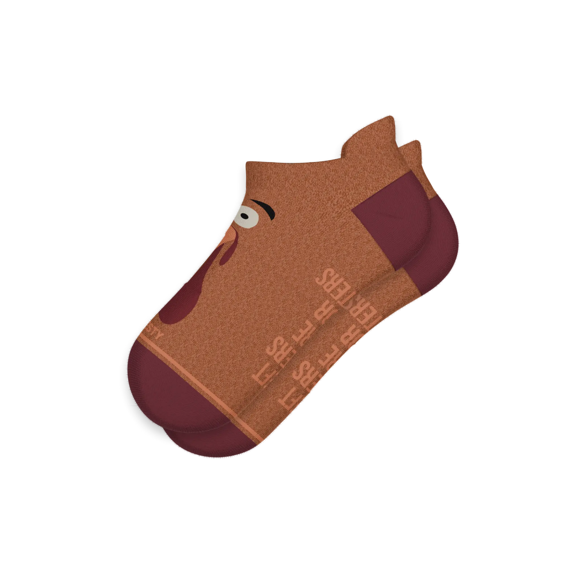 The No Leftovers | Thanksgiving Turkey Heel Hammock™ Ankle Socks Shinesty