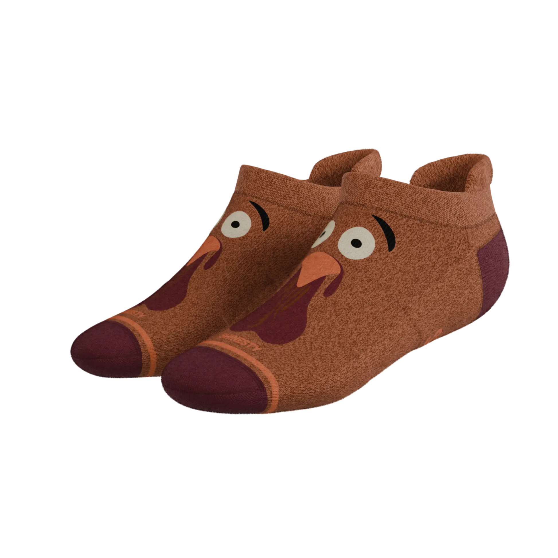 The No Leftovers | Thanksgiving Turkey Heel Hammock™ Ankle Socks Shinesty