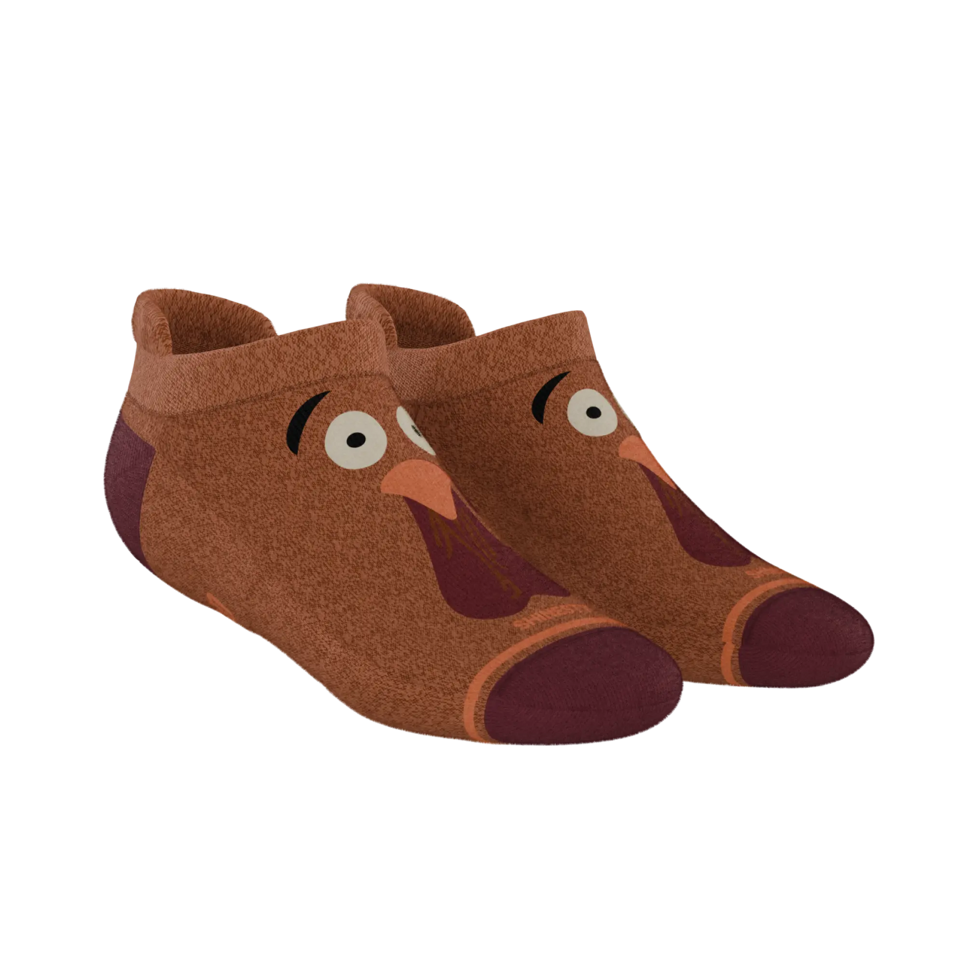 The No Leftovers | Thanksgiving Turkey Heel Hammock™ Ankle Socks Shinesty