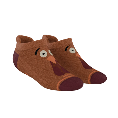 The No Leftovers | Thanksgiving Turkey Heel Hammock™ Ankle Socks Shinesty