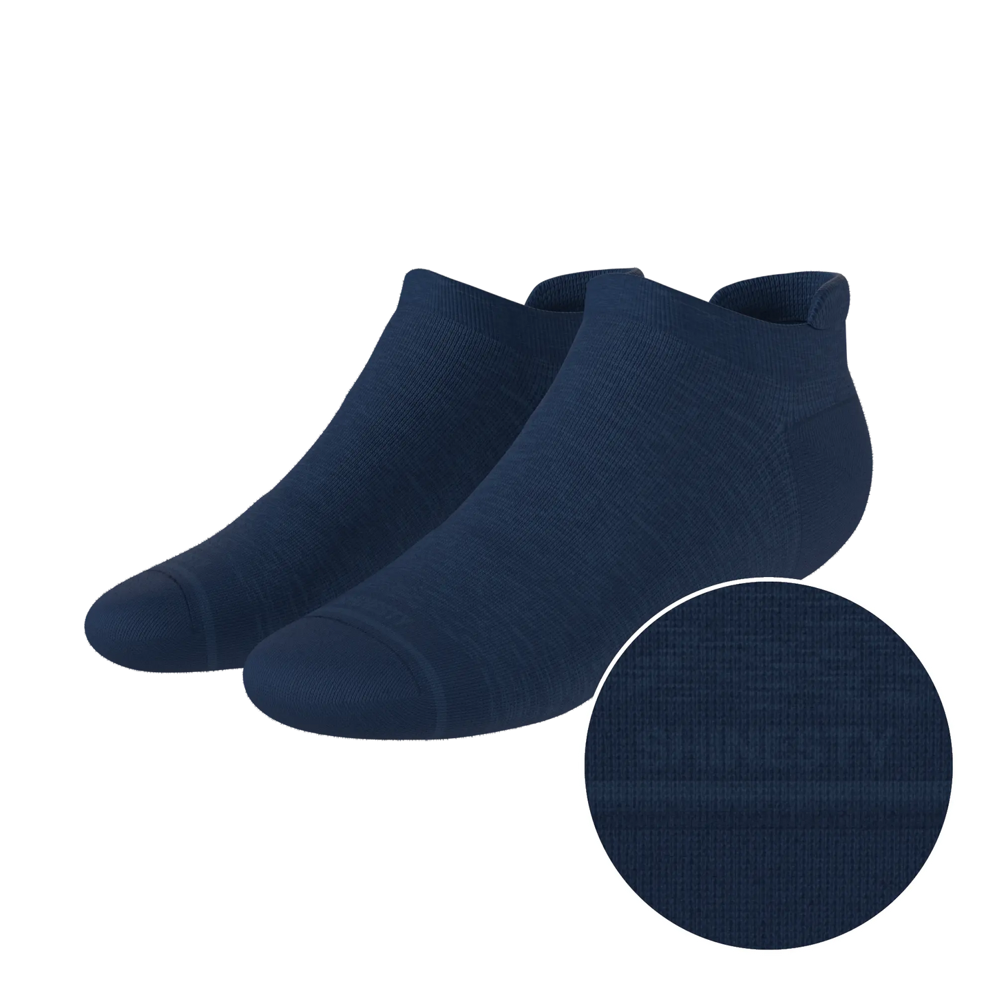The Ocean Blue | Chambray Heather Heel Hammock™ Ankle Socks - MENLL
