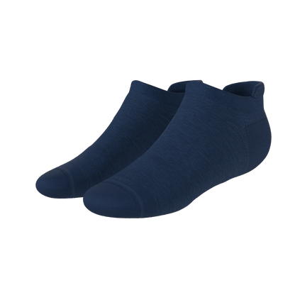 The Ocean Blue | Chambray Heather Heel Hammock™ Ankle Socks - MENLL