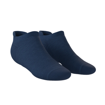 The Ocean Blue | Chambray Heather Heel Hammock™ Ankle Socks - MENLL