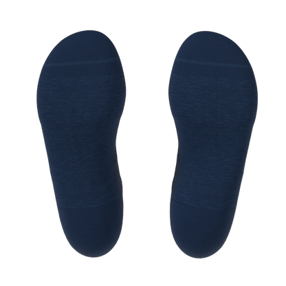 The Ocean Blue | Chambray Heather Heel Hammock™ Ankle Socks - MENLL