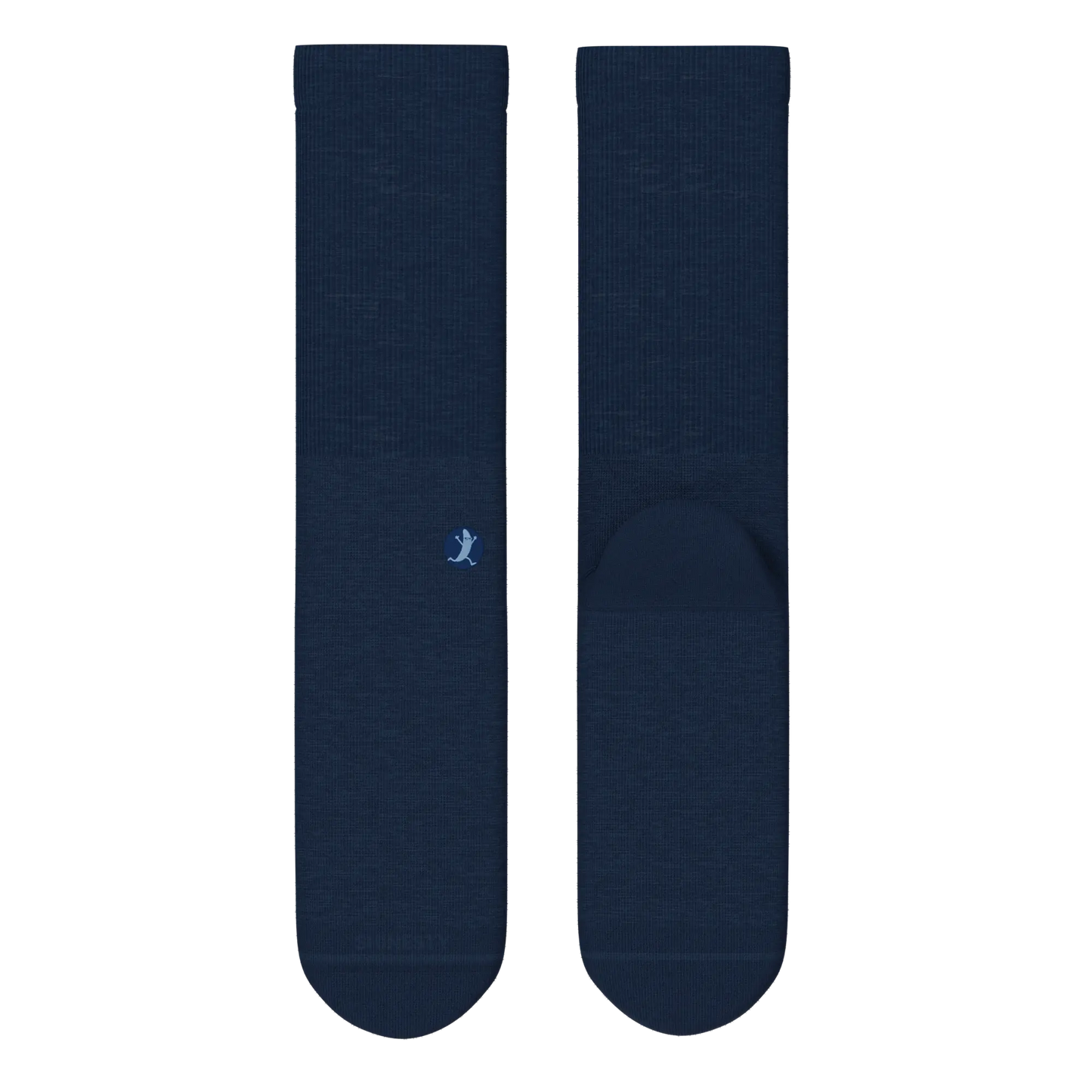 The Ocean Blue | Chambray Heather Heel Hammock™ Crew Socks - MENLL